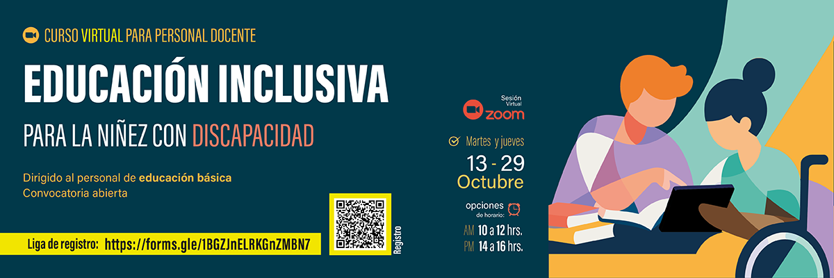 Curso virtual para personal docente: Educación inclusiva para la niñez con discapacidad