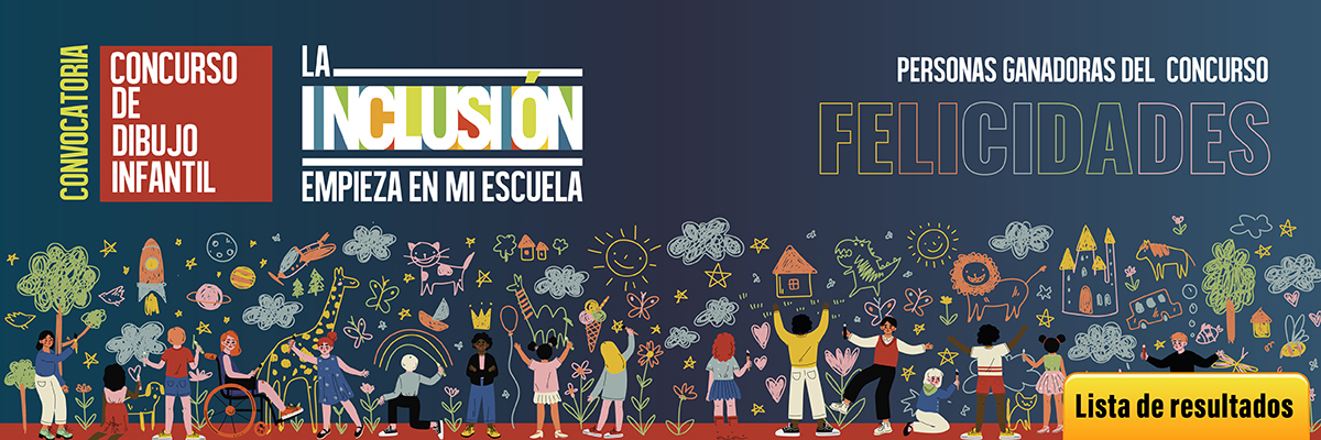Personas ganadoras del Concurso de Dibujo Infantil: La inclusión empieza en mi escuela