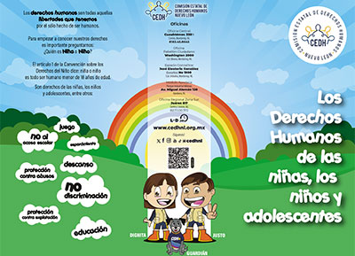 CEDHNL: Tríptico de Los Derechos Humanos de los niños, las niñas y los adolescentes