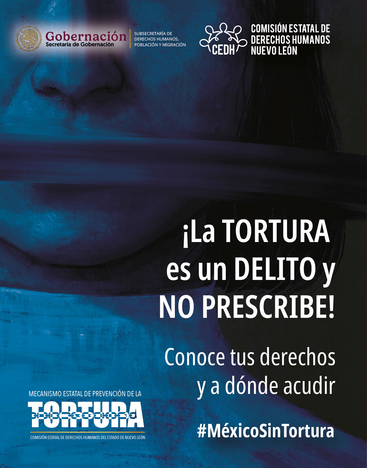 Cartilla ¡La TORTURA es un DELITO y NO PRESCRIBE! Conoce tus derechos y a dónde acudir