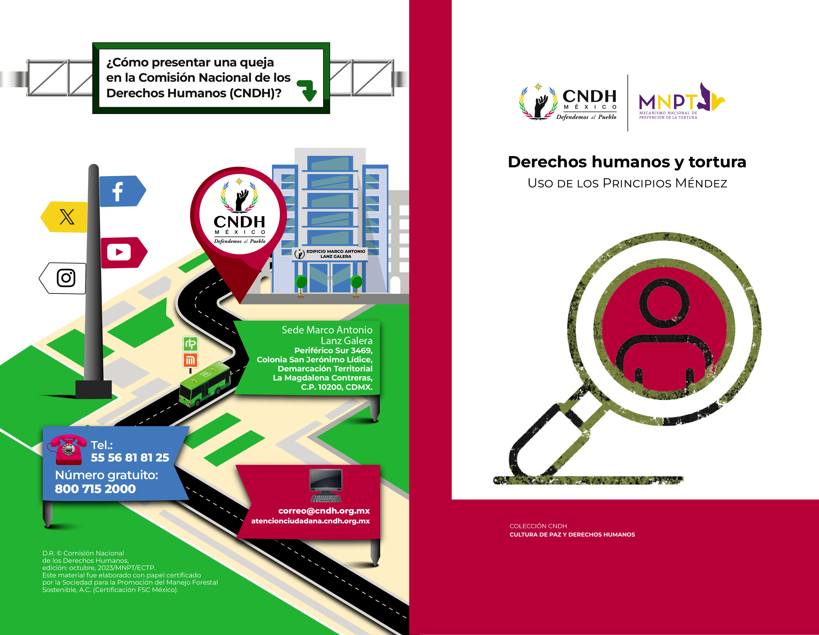 Folleto Derechos Humanos y tortura. Uso de los Principios Méndez.