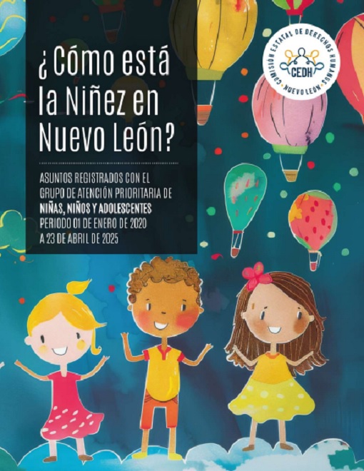 ¿Cómo está la niñez en Nuevo León? Asuntos registrados con el grupo de atención prioritaria de Niñas, Niños y Adolescentes. Periodo 01 de enero de 2020 a 23 de abril de 2025.